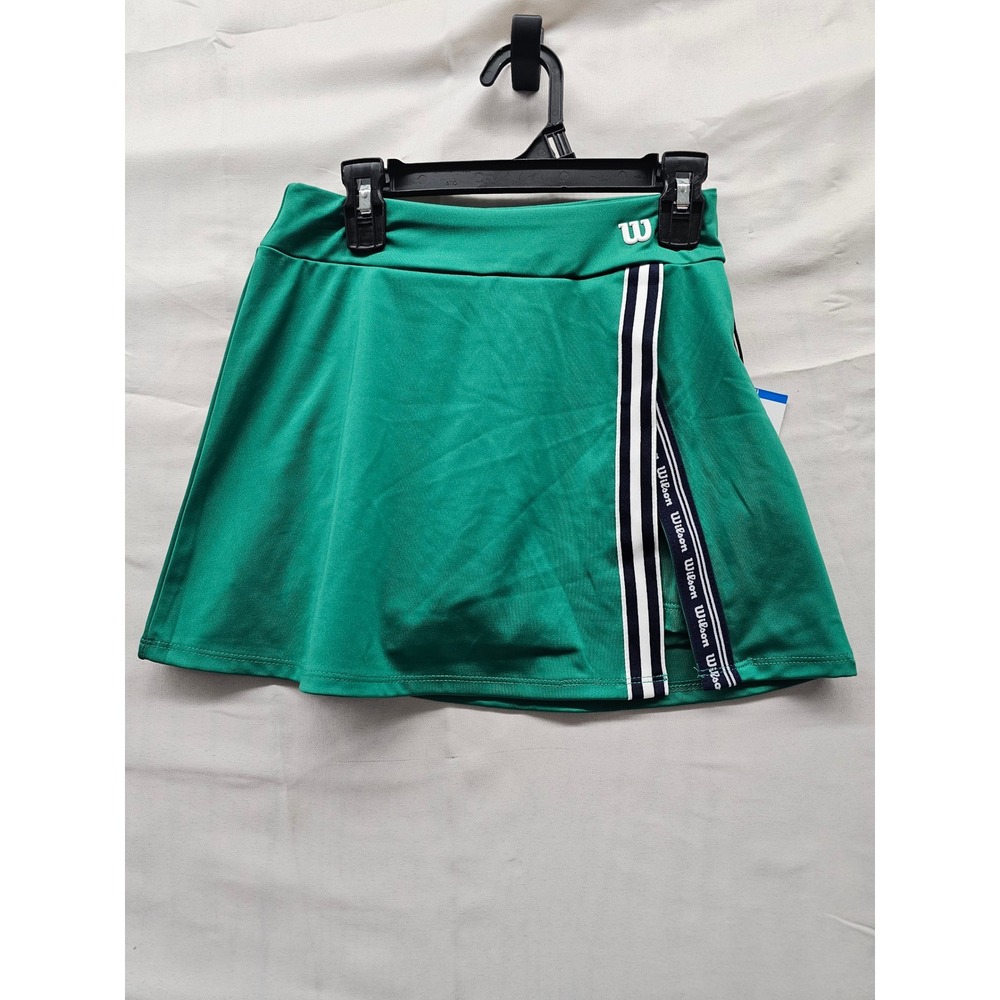 Wilson Girls Tennis Skort Green Polyester Blend Athletic Size Large